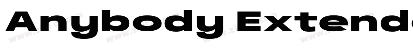Anybody Extended Bol字体转换